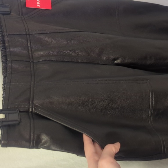 NWT Spanx faux leather joggers - Picture 7 of 12